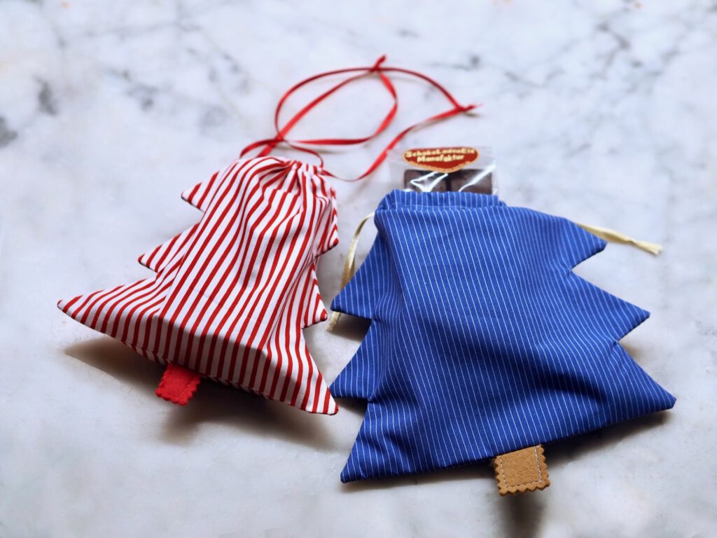 Pralinenbeutel Tannen bunt