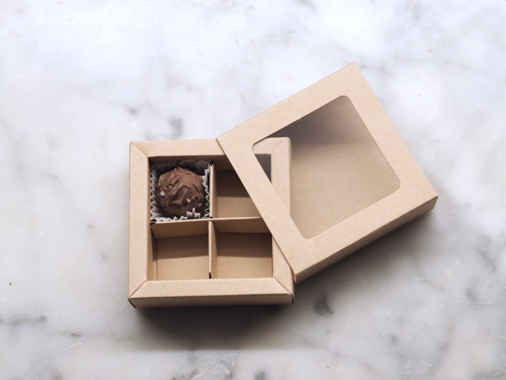 Pralinenbox 4er Natur